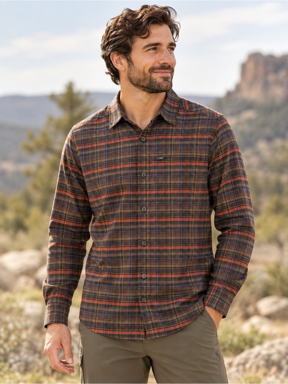 Royal Robbins Westlands Seawool Plaid Flannel Shirt NWT Men’s S
